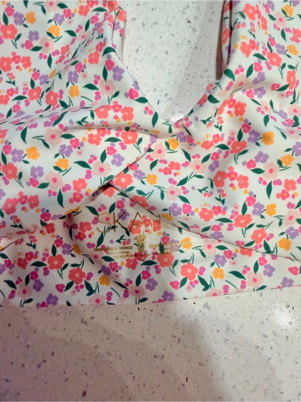 NWT Skatie Lacey Bikini Top - Sicily Print - M - Picture 2 of 4